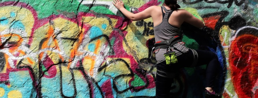 Climber at Quincy Quarries